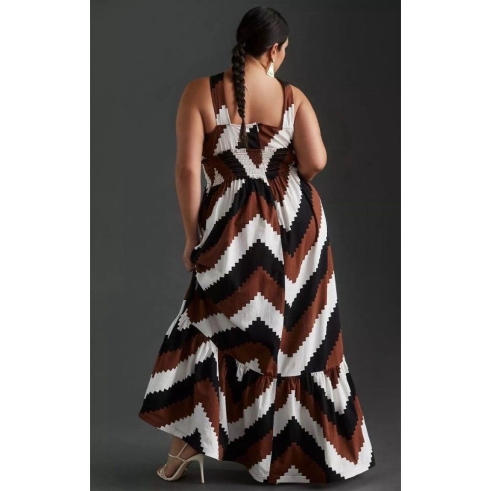 Plenty by Tracy Reese Anthropologie Chevron Stripe Halter Maxi Dress 2X Plus NEW - Picture 3 of 11
